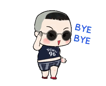 Boy With Sunglasses Bye Bye