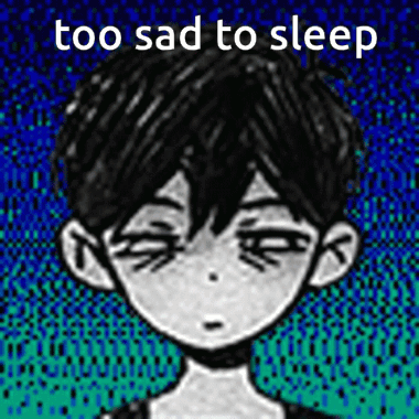 Boy With Too Sad To Sleep GIF