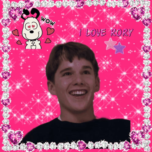 Boy with Wow and I Love Rory