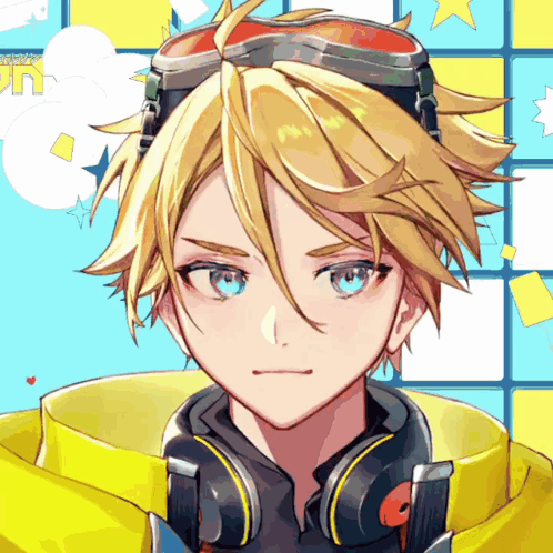 Boy With Yellow Hair And Blue Eyes GIF
