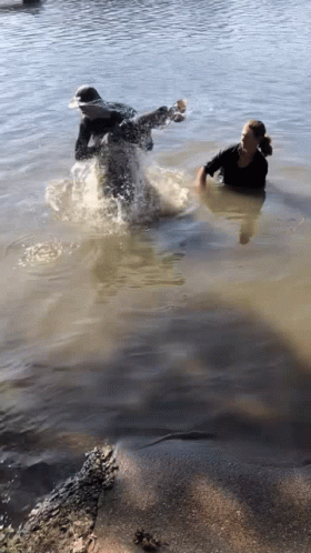 Boys Catching Catfish GIF