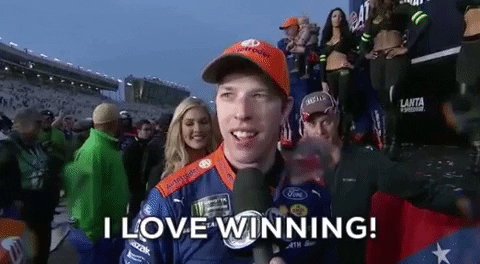 Brad Keselowski Loves Winning Meme GIF