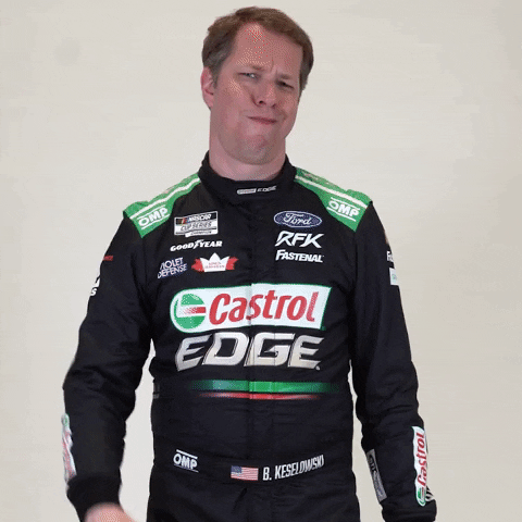 Brad Keselowski Thumbs Down Nope Dont Like That GIF