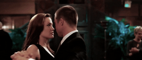 Brad Pitt And Angelina Dancing GIF