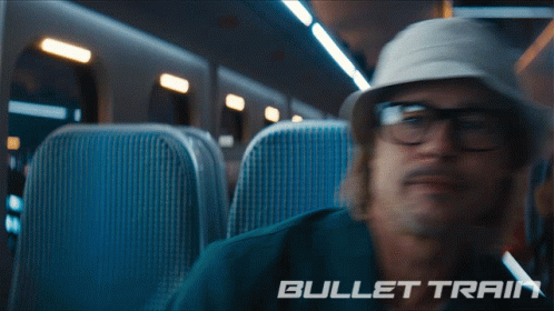 Brad Pitt Bullet Train GIF