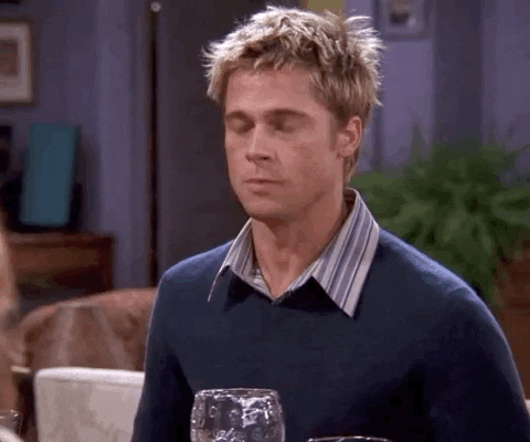 Brad Pitt Friends Thanksgiving Meme GIF