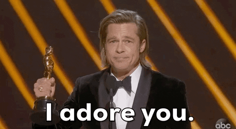 Brad Pitt I Adore You GIF