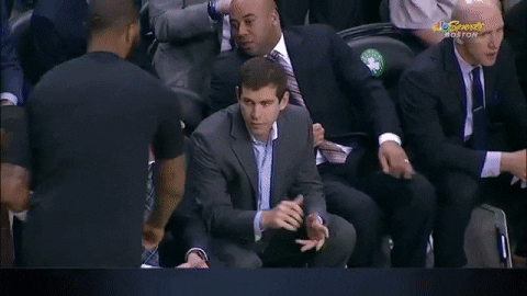 Brad Stevens Fist Bump With Guy GIF