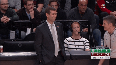 Brad Stevens Looking Downward GIF