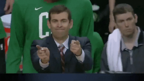 Brad Stevens Pointing His Fingers GIF