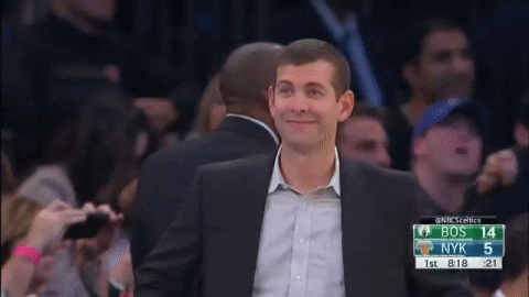 Brad Stevens Uttering Words GIF