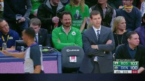Brad Stevens Walking With Arms Folded GIF