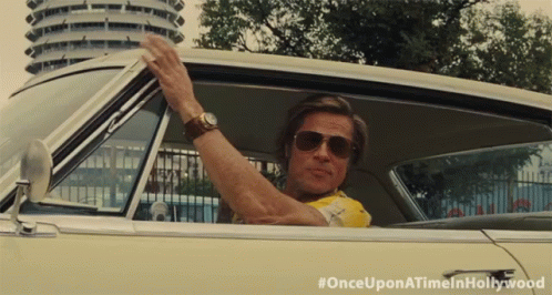 Brad Waiting Once Upon A Time In Hollywood GIF