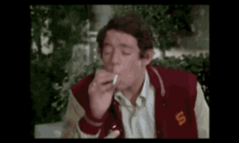 Brady Bunch Coughing And Smoking GIF