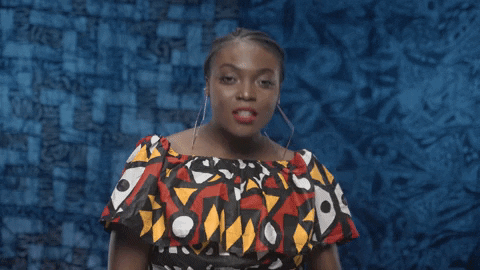Braided African Girl Dancing GIF