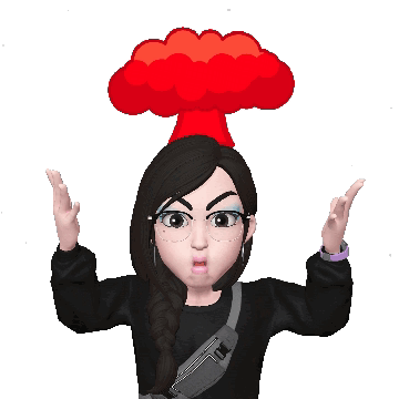 Brain Blast Female Emoji GIF