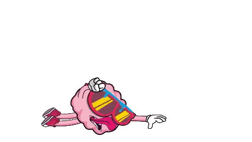 Brain Laying on Back With Sunglasses