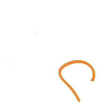 Brain With Colorful Swirls