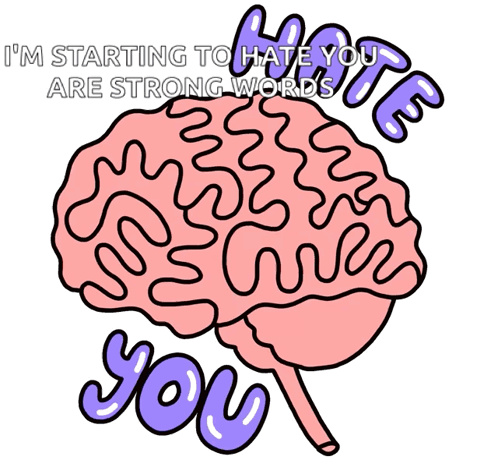 Brain with Strong Words Hate You