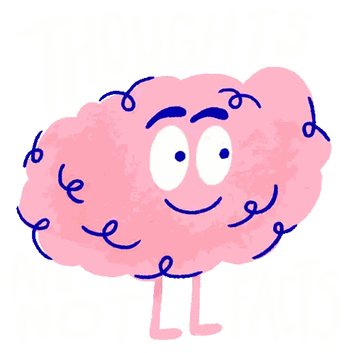 Brain With Thoughts Rolling
