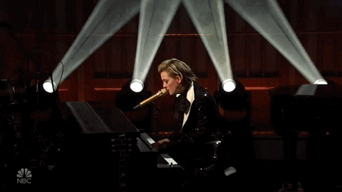 Brandi Carlile Playing Piano In Snl GIF