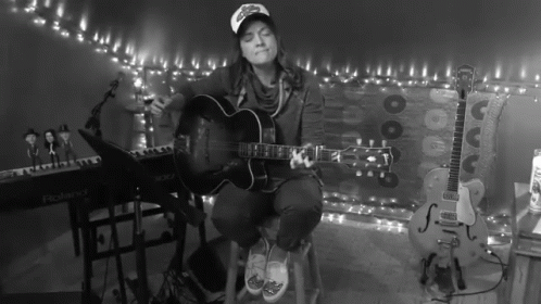 Brandi Carlile Plucking Guitar GIF