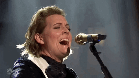 Brandi Carlile Singing Hard GIF