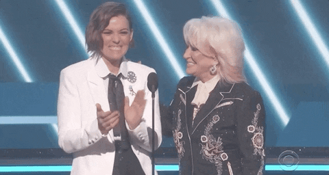 Brandi Carlile With Tanya Tucker Grammy Awards GIF