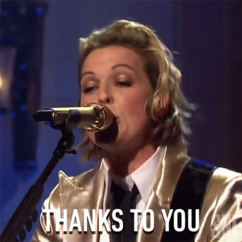 Brandi Carlisle Signing Thanks To You GIF