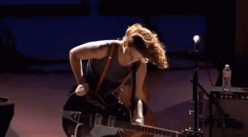 Brandi Carlisle Tuning Guitar GIF