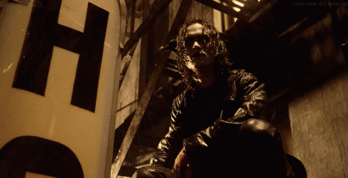 Brandon Lee Rainy Night GIF