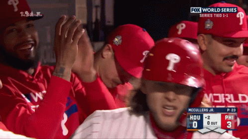 Brandon Marsh Encourage His Teammate GIF