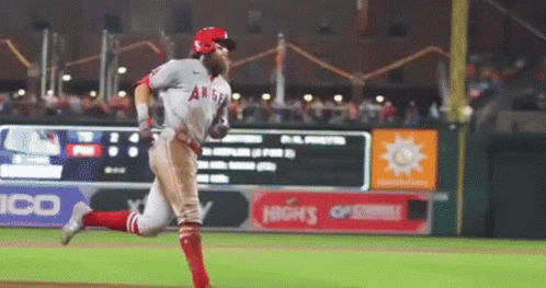 Brandon Marsh Running Back To The Huddle GIF