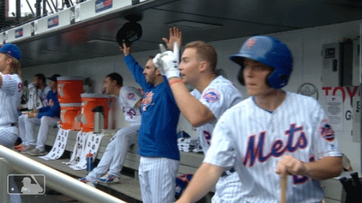 Brandon Nimmo Being Ecstatic GIF