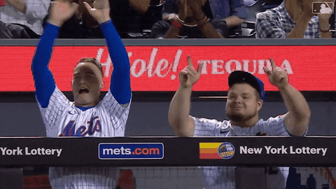 Brandon Nimmo Hands Up For The Game GIF