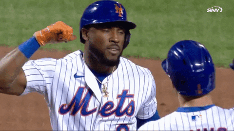 Brandon Nimmo Jersey Number Nine GIF