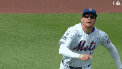 Brandon Nimmo Stumble For The Ball GIF