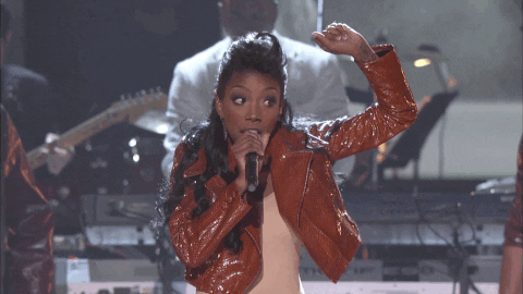 Brandy Norwood Flex Her Singing Skills GIF