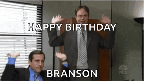 Branson Happy Birthday Office Greeting GIF