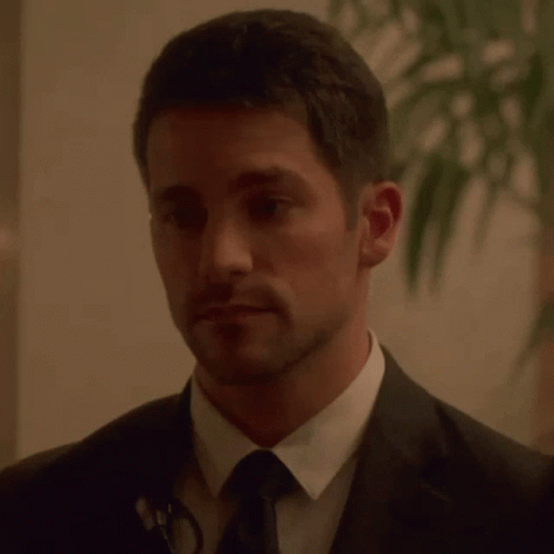 Brant Daugherty Ignoring Teary Eye GIF