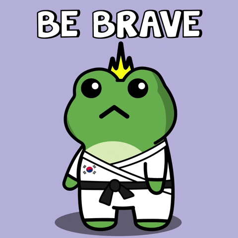 Brave Frog Taekwondo Moves GIF