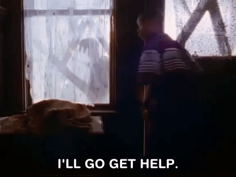 Brave Man Says I'll Go Get Help GIF