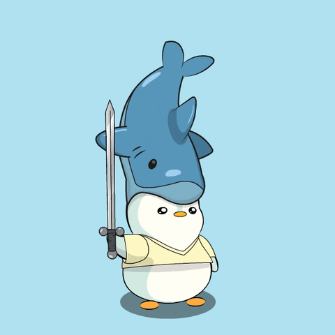 Brave Pudgy Penguin Im A Flightless Bird GIF