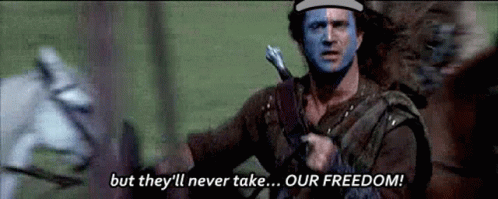 Braveheart Battle Never Take Or Freedom GIF