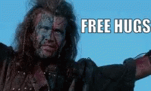 Braveheart Freedom Free Hugs Meme GIF