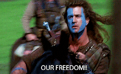 Braveheart Freedom Mel Gibson Horse Riding GIF