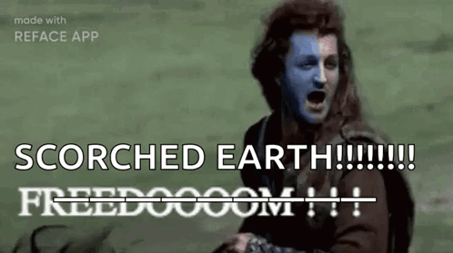 Braveheart Freedom Scorched Earth Reface App GIF