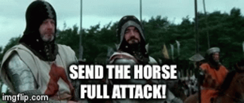 Braveheart Send The Horse Full Attack GIF