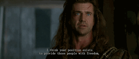 Braveheart William There's A Difference Between Us GIF