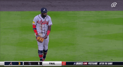 Braves Baseball Player Standing GIF